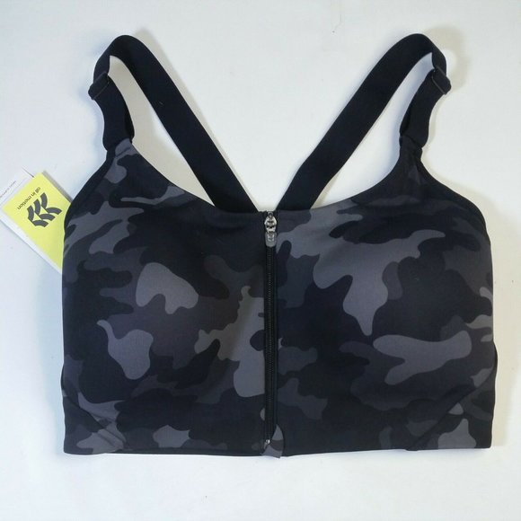 Camo Print High Support Zip Front Bra 36DD - Picture 5 of 6